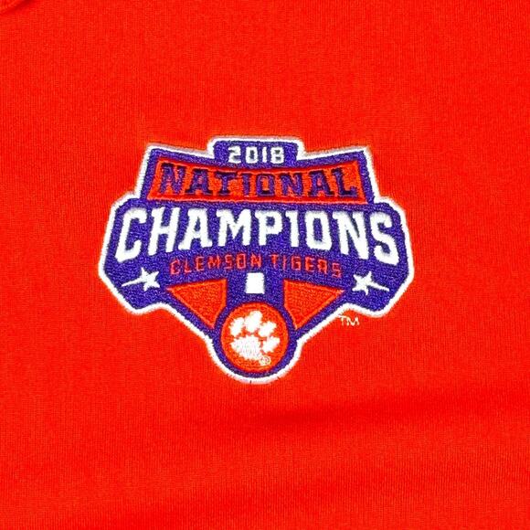Clemson Tigers Football National Champs Polo Shirt Men 2XL‎ Orange Columbia Golf - Picture 2 of 6